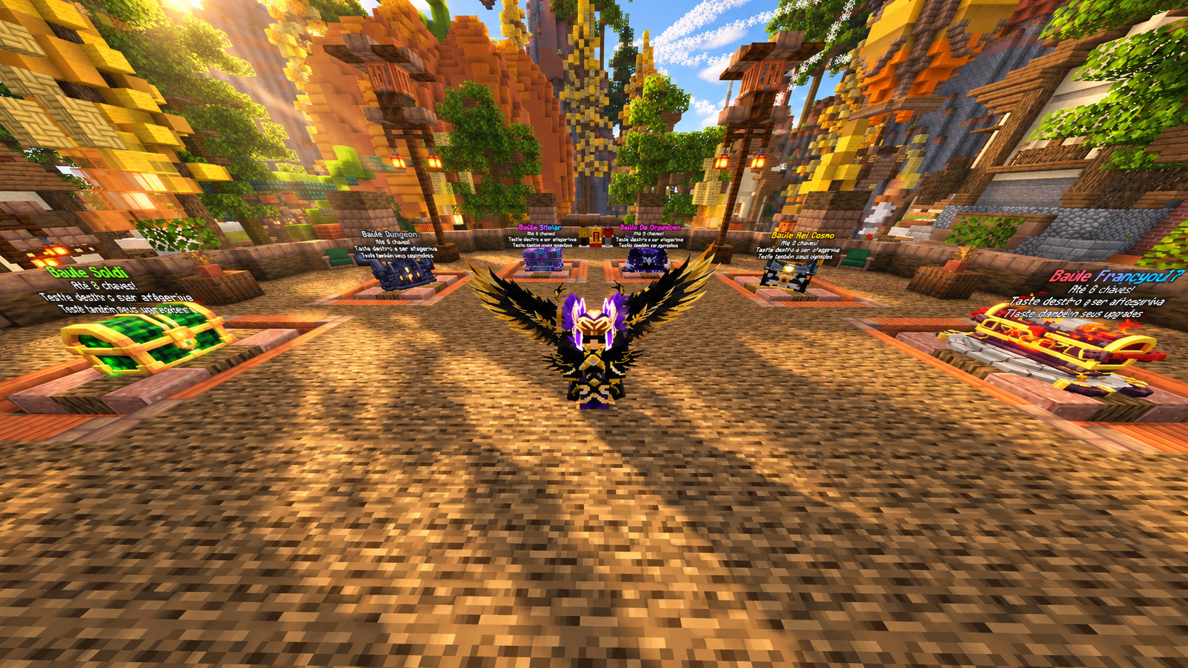 Area casse e costruzioni della Survival HexKingdomMC